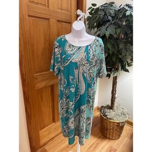 Elegant Paisley Print Dress